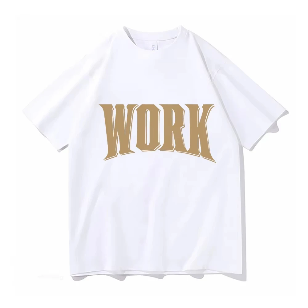 ATEEZ WORK Tshirt 2026 Album Funny Men/Women Tees Clothing Harajuku T-shirt Unisex Vintage Cotton Tops Hip Hop Short Sleeve