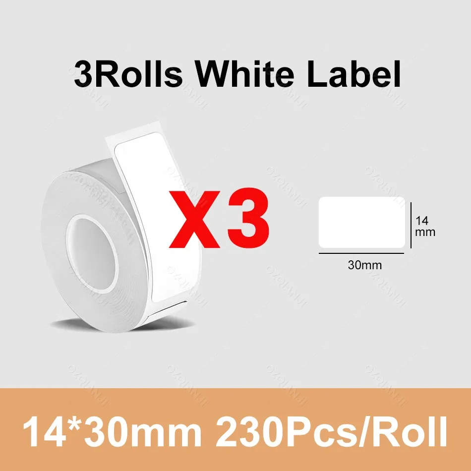 Marklife P15 P12 M1 Witte Thermische Etiket Papierrollen 3/5/10 Pack 12*30mm 14*30mm 15*30mm 15*50mm Stickerpapier