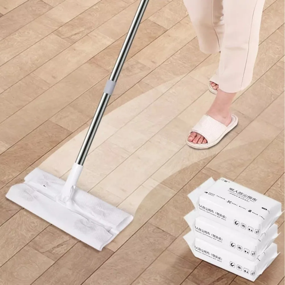 Convenient Disposable Floor Cleaning Cloths Dust Removal 20x30cm Floor Cleaning Wipes Electrostatic Mop Pads Floor Cleaning