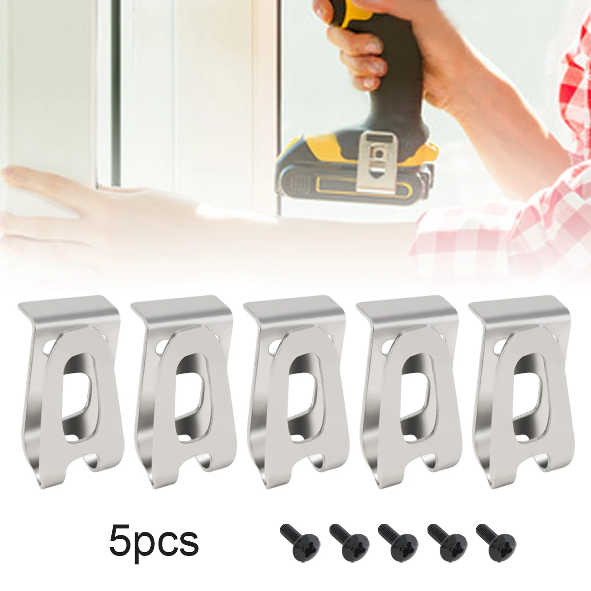 5pcs Electric Drill Belt Clip Hook Replacement Fit for Makita Cordless Impact Drills Belt Holder Clips Power Tools  Accessories