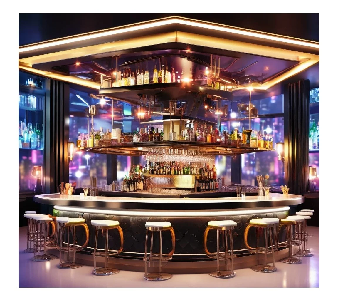 

Commercial Night Club Bar Counter Customized Bar Table Pub Lounge Bar