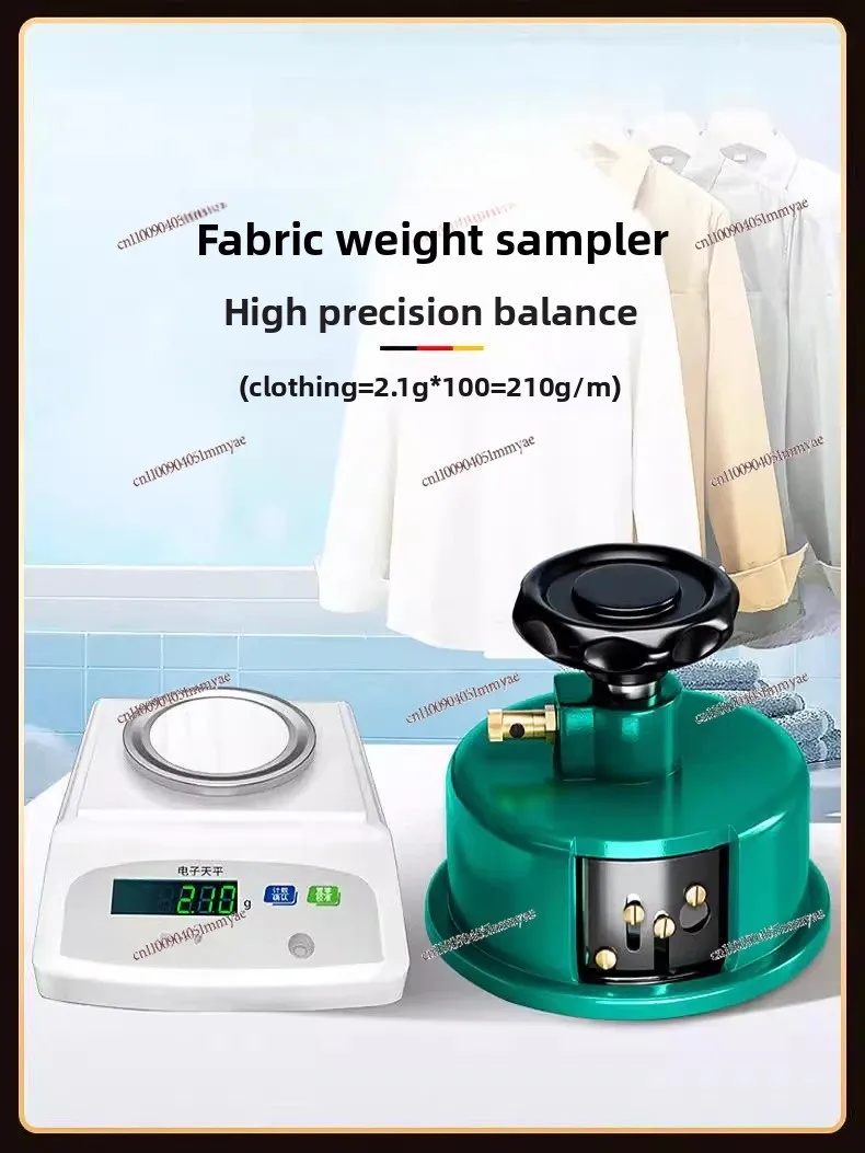 Disc Gram Weight Cutter Sampling Machine, Used for Fabric, Paper and Cardboard, Supporting Electronic Weighing Test