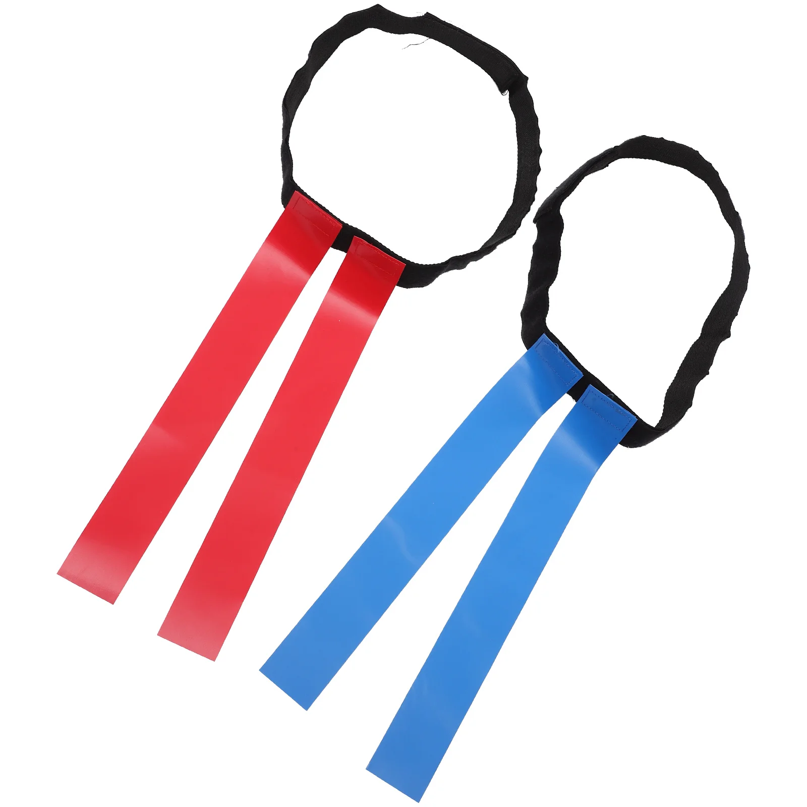 

2 set Football Flag Belt Kids 90CM Red Blue Adjustable Waist Flags Rugby Game Sports Accessories Football