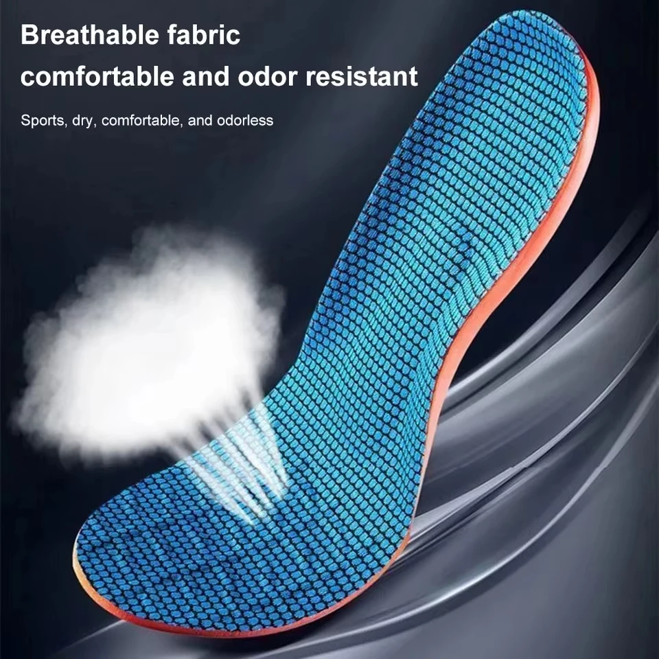Sport Insoles for Shoes Sole Shock Absorption Deodorant Breathable Cushion Running Insoles for Feet Man Women Orthopedic Insoles
