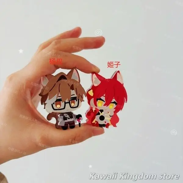 Honkai: Star Rail Dan Heng 7 de marzo Himeko Walter Yang lobo plateado Esmeralda Anime soporte acrílico modelo placa decoración de escritorio signo