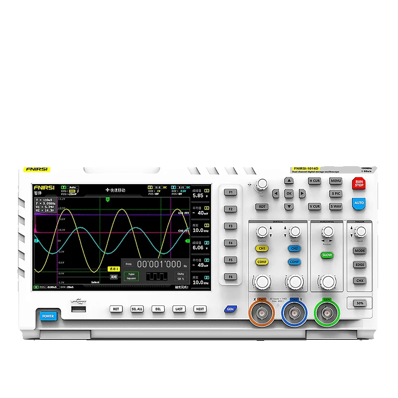 FNIRSI-1014D Digitale Oscilloscoop 2-in-1 Dual Channel uitgang Signaalgenerator 100MHz * 2 Analoge bandbreedte 1GSA/s - afbeelding 2
