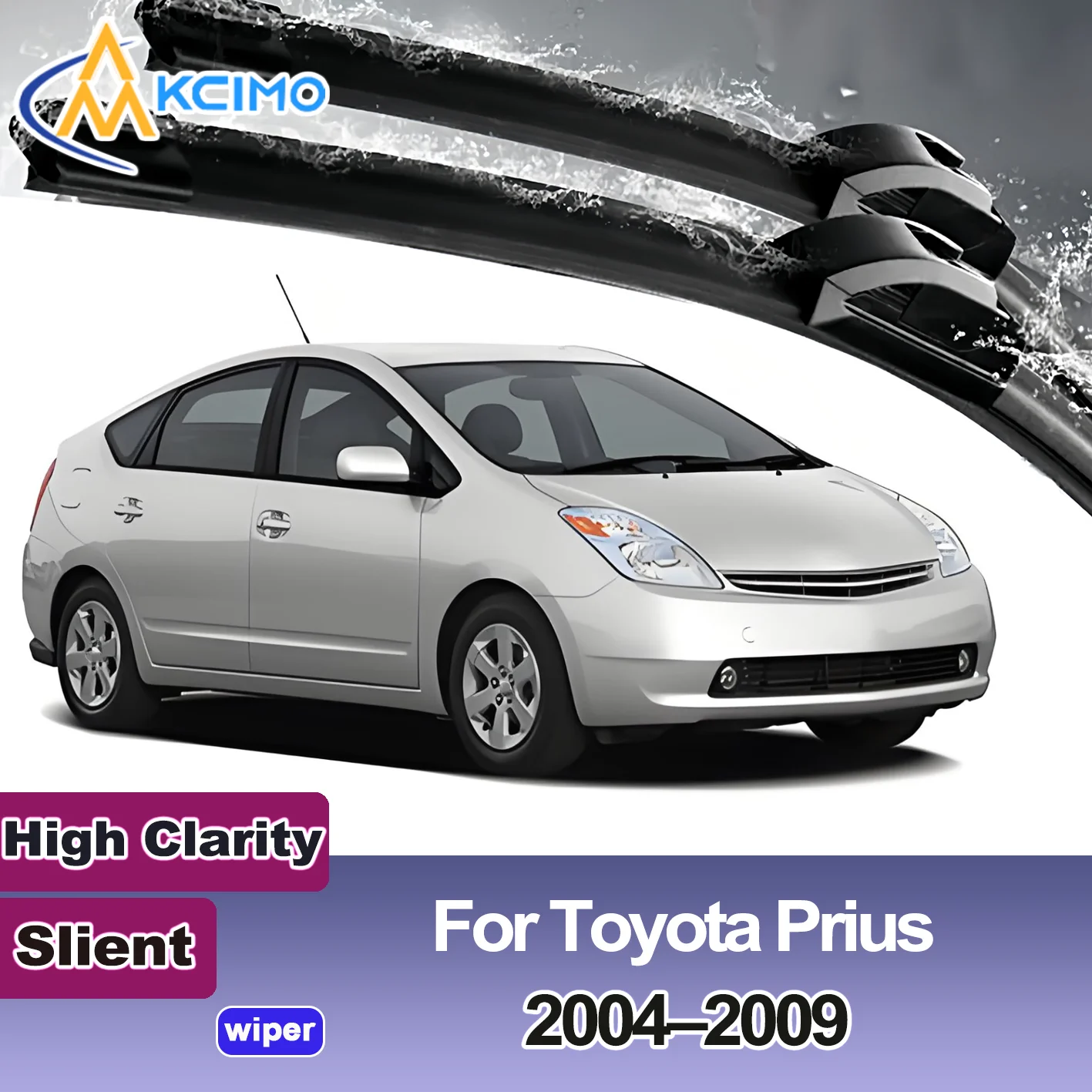 

2PCS New Front Windshield Wiper Blade for Toyota Prius XW20 2004-2009 Front Windshield Auto Wipers Blade Accessories 2009 2008