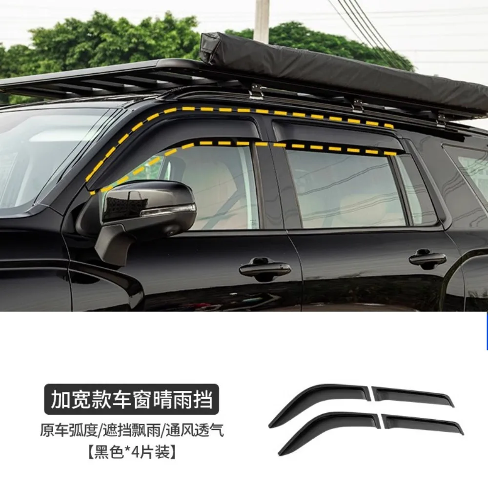 Chrome Car Door Trim vent visor Weather shield Assembly For Haval G5 Modified Door Side Strip Car Accessories