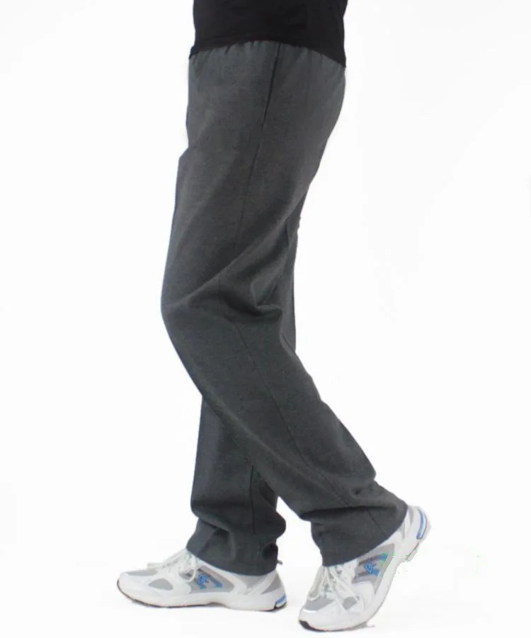 Spring and Summer Thin Elastic Waist Sports Pants for Men Loose Straight Cotton Casual Long Pants for Men Plus Size Fat Pants