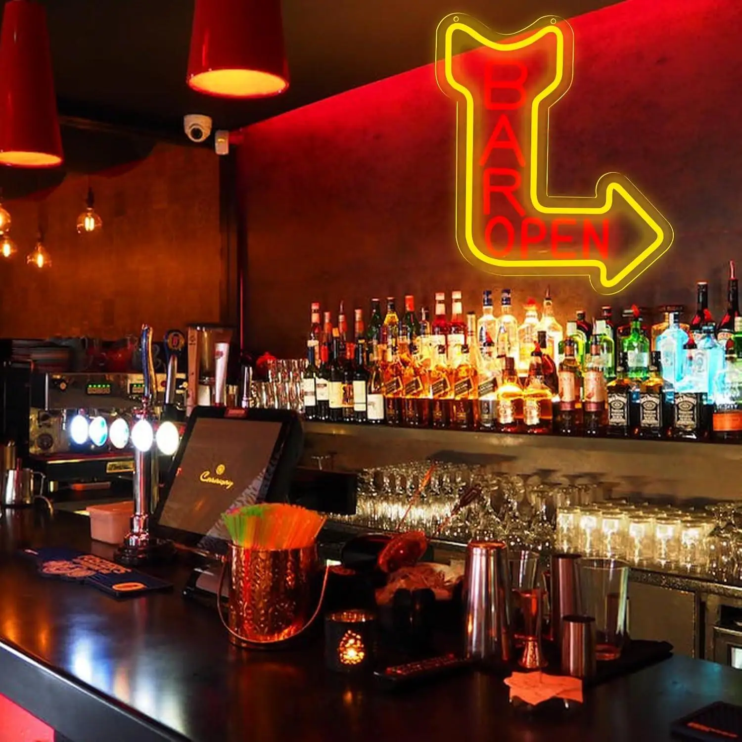 Bar Open Neon Sign Open USB Dimmable LED Neon Light for Man Cave Bar Pub Birthday Party Gift Business Bar Signs Signboard Light view 4