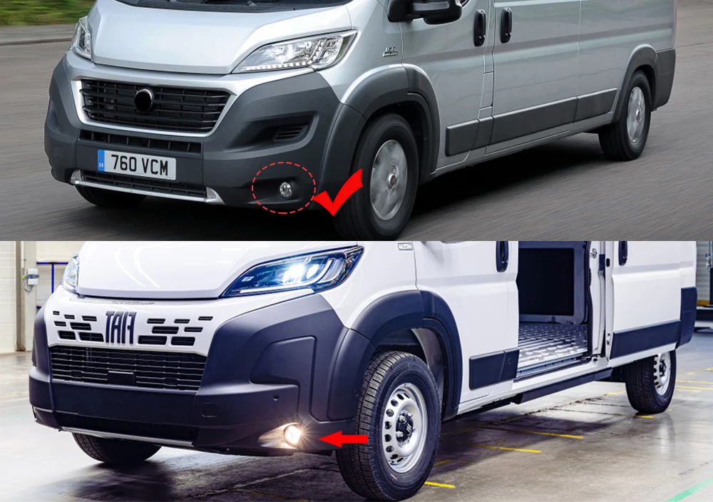 40W Led Fog Lights DRL Angel Eyes Lamp For Fiat Ducato E-ducato 2015-2026/ Vauxhall Opel Movano 2024 2025 2026 Iveco eSuperJolly detail image 2