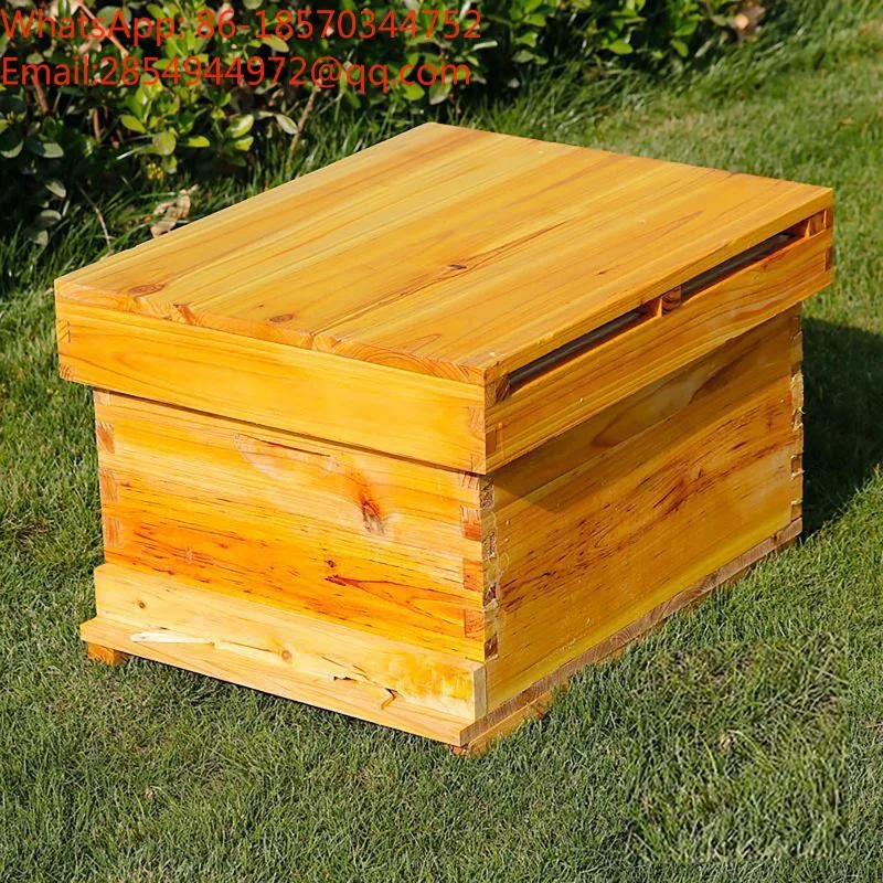 Standard Seven Box Beehive Beeswax Coated Cedar Honeycomb Frame for Beekeeping, Beehive Tools for Beekeeping
