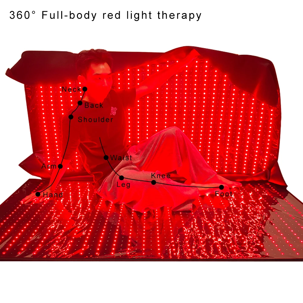 Drop Shipping 2025 Physical Pulse LED Red Light Therapy Sleeping Bag Spa Home  Infrared Sauna Body Pain Relief