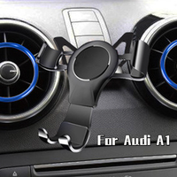Gravity Car Holder for Audi A1 Phone Clip Bracket Aluminum Auto Car Air Vent Mount for iPhone Huawei Xiaomi GPS Navigation Stand