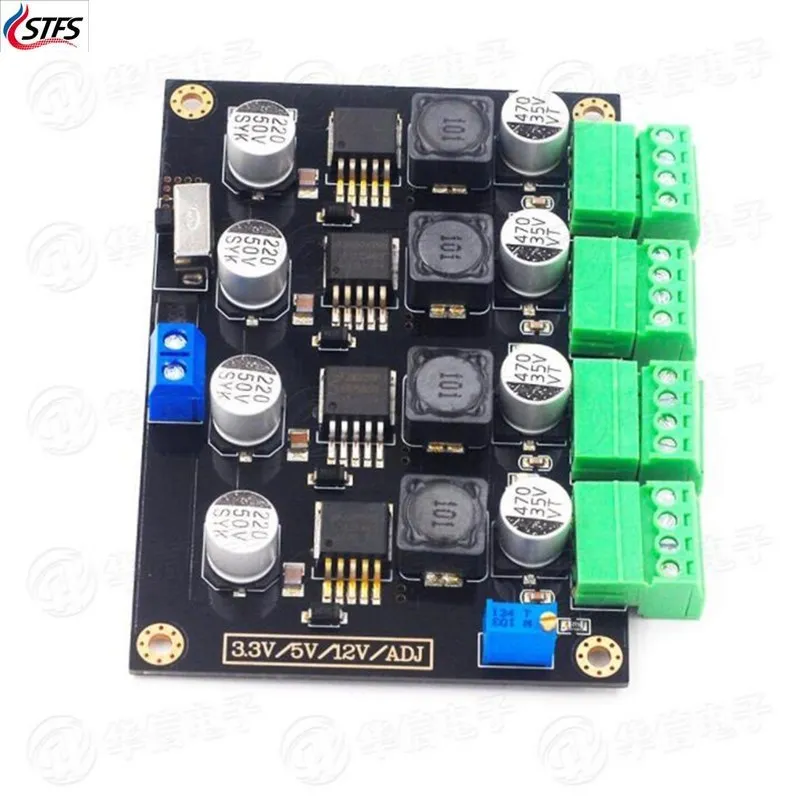 LM2596 متعدد القنوات تحويل التيار الكهربائي 3.3 فولت/5 فولت/12 فولت/ADJ قابل للتعديل الجهد الناتج وحدة امدادات الطاقة