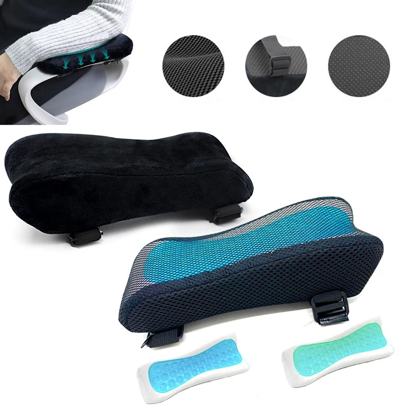 Car Memory Foam Armrest Seat Chair Hand Cushion Soft Elbow Pillow Arm Rest Mat Support Pad Auto Interior Replacement Accessories