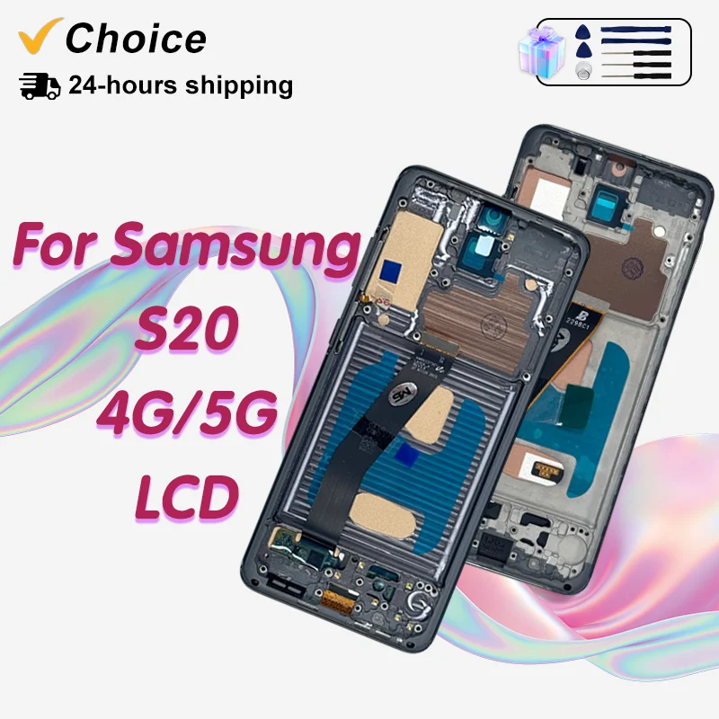 aaa-新しい-62-インチ-tft-サムスンギャラクシー-s20-4g-5g-ディスプレイタッチスクリーンデジタイザ-sm-g980f-sm-g981f-フレーム交換部品付き
