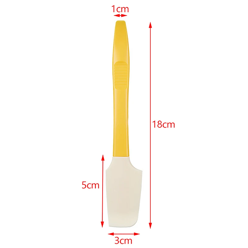 ซิลิโคนครีม Baking Scraper Non Stick Butter Spatula ช็อกโกแลตนุ่มนวลขวดด้านล่างครัว Pastry Tools Scraper