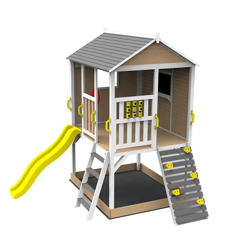 Children's playhouses, wooden houses, sand pools, sliding slides, outdoor extension of large amusement equipment.