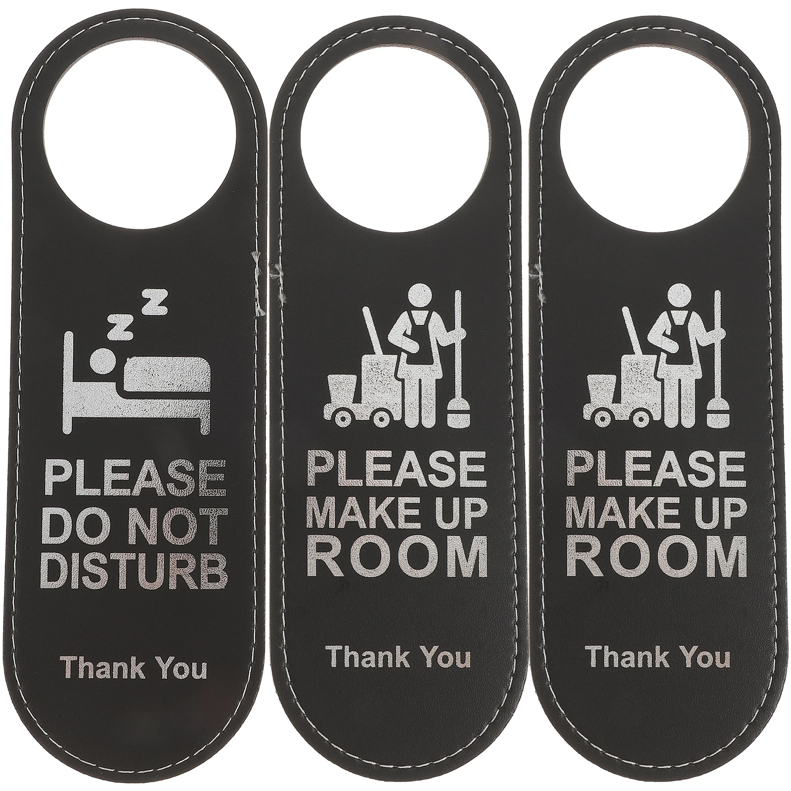 

3pcs Door Hotel Sign Hanging Tag High Quality Clear Writing Easy Hang Suitable Office Club Hotel