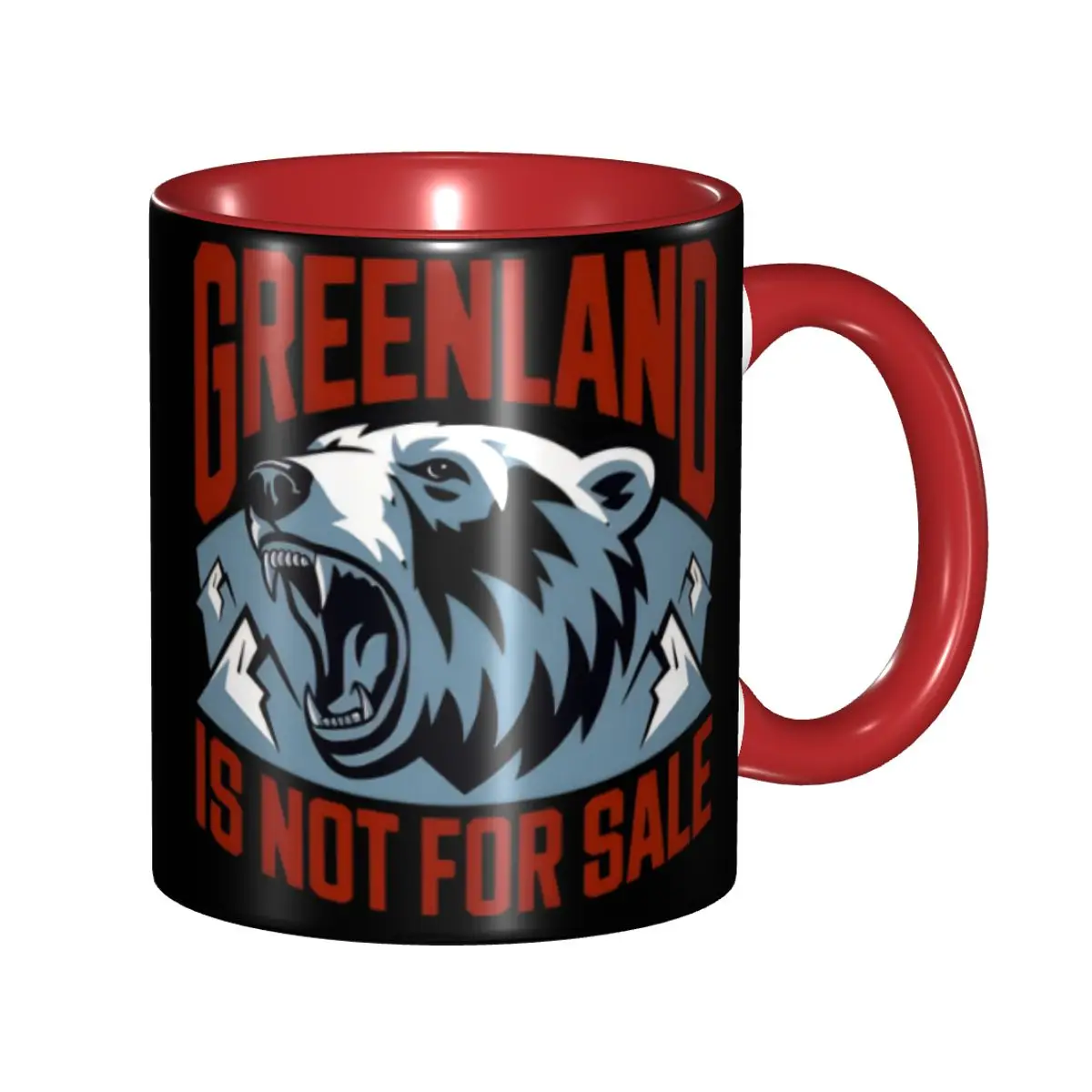 

High Quality Hands Off Greenland Is Not For Sale MGGA Merch Mugs Kawaii Tea Cup