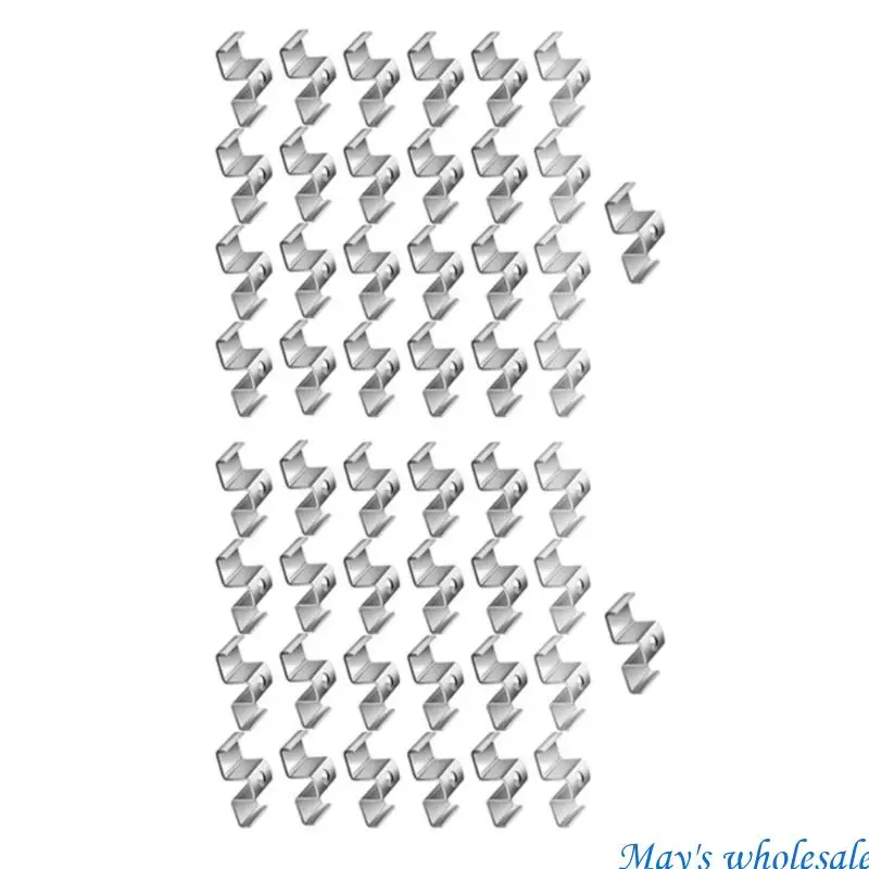 25/50pcs Ellipsoid Hole Plan Steel Fretwork Anchors For Structural Support Trail Safety 448A