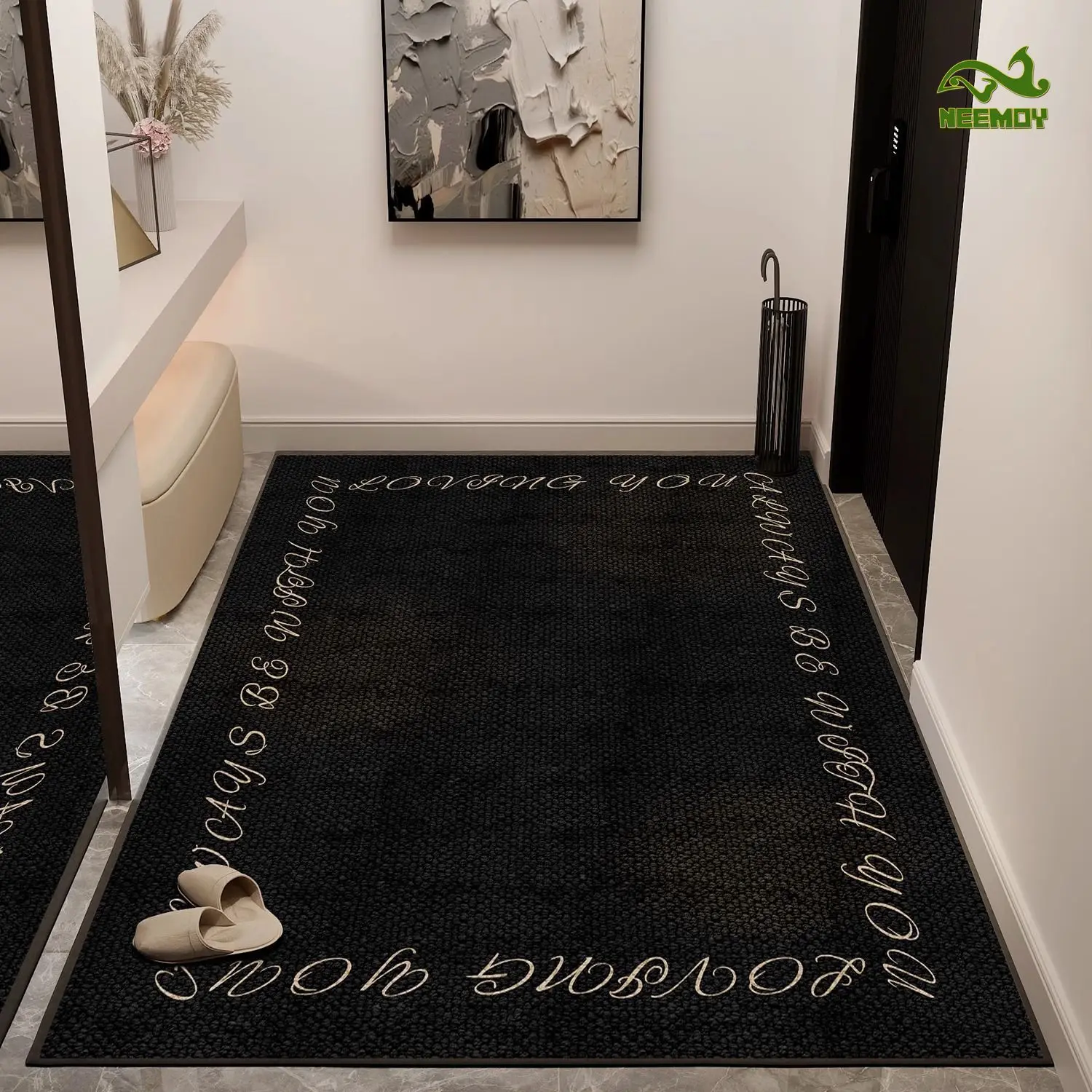Light Luxury Entrance Door Mat Dirt Resistant Foyer Door Mat Home Living Room Entrance Carpet Tailored and Thickened New Model