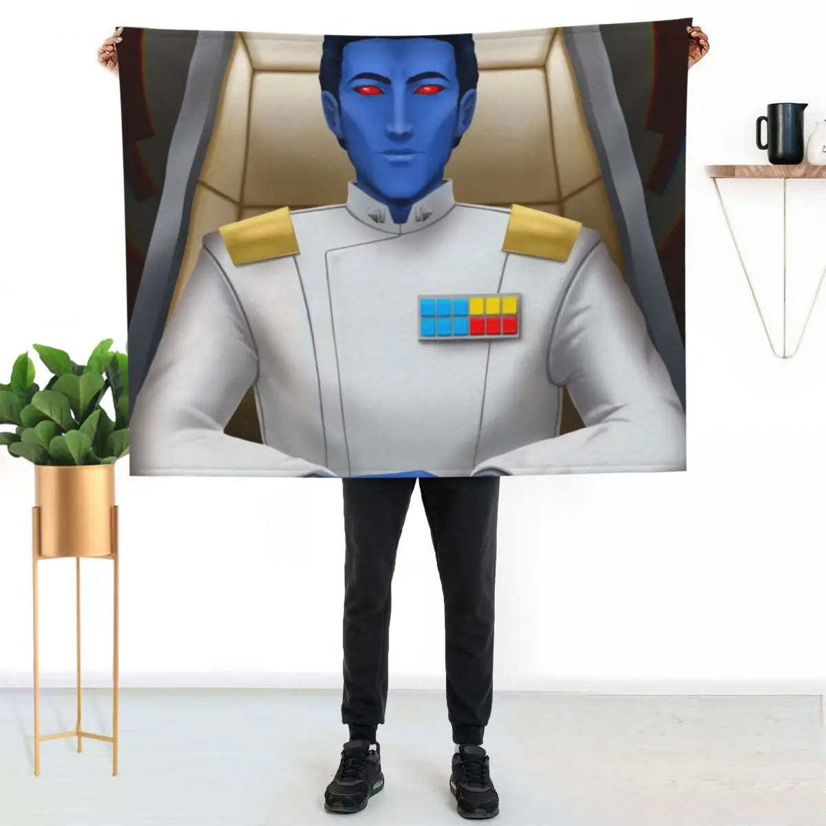 Grand Admiral Throw Blanket Warm Plush Fuzzy Blanket for Living Room