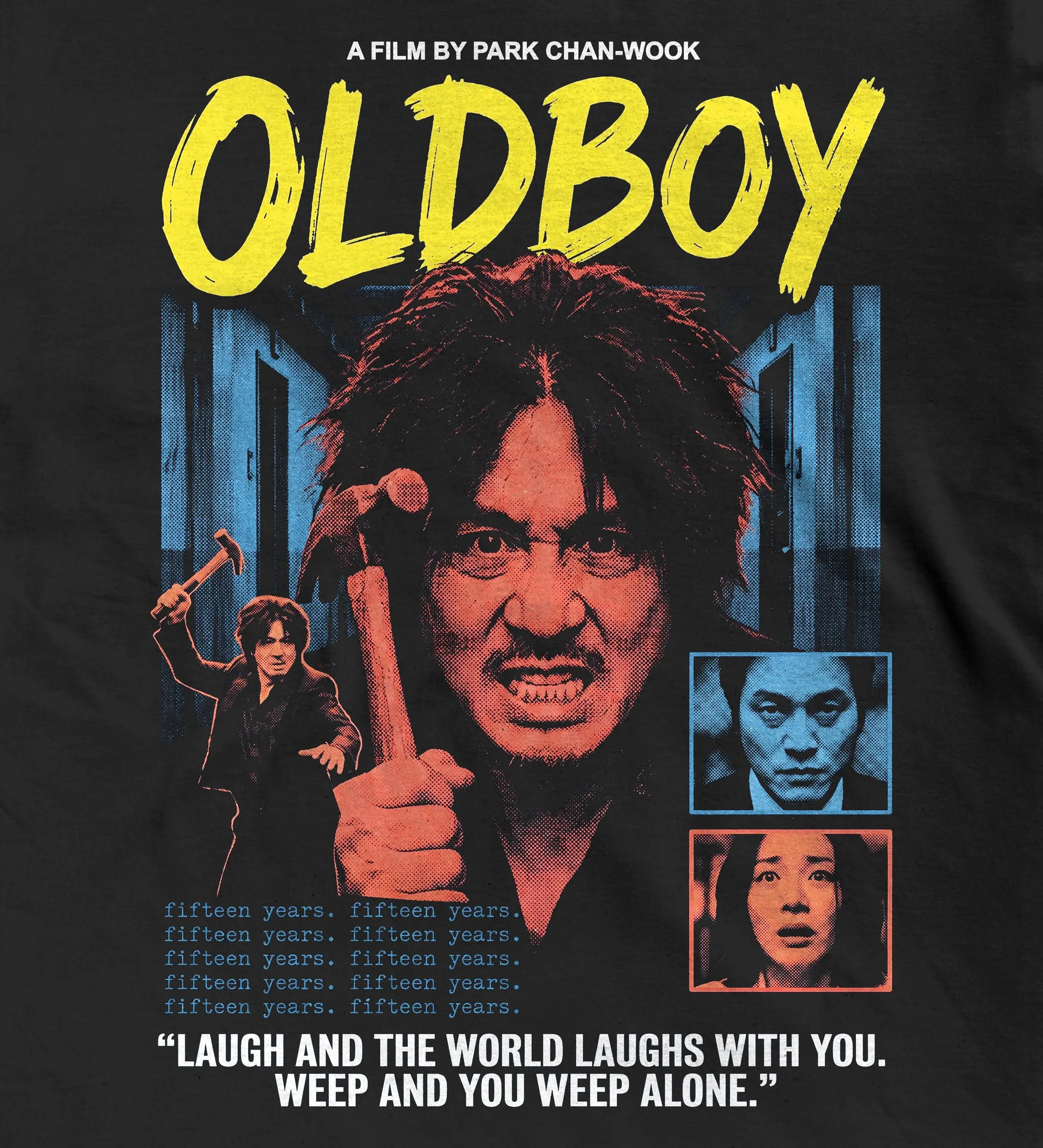 Oldboy Movie Poster T-Shirt | Park Chan-Wook Korean Cinema Tee