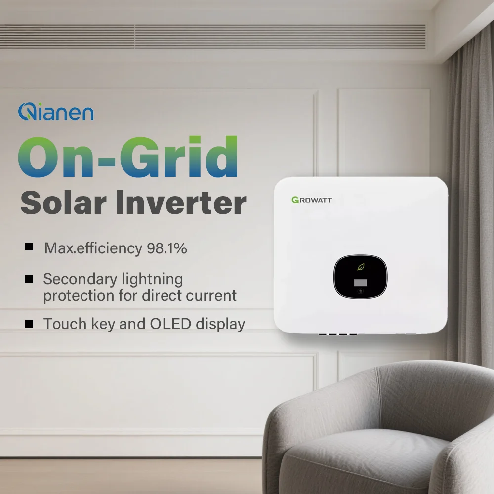 10000TL-X2 10KW 48V Single Phase On-Grid Solar Inverter MPPT Controller IP66 Protection 98% Efficiency OLED Display