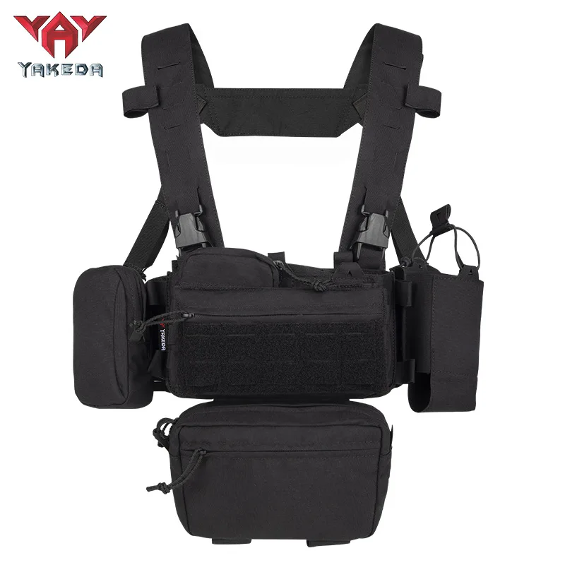 YAKEDA Hunting Vest New Lightweight Outdoor Training Wear-resistant Tactical Vest CS Sports Quick Release Vest