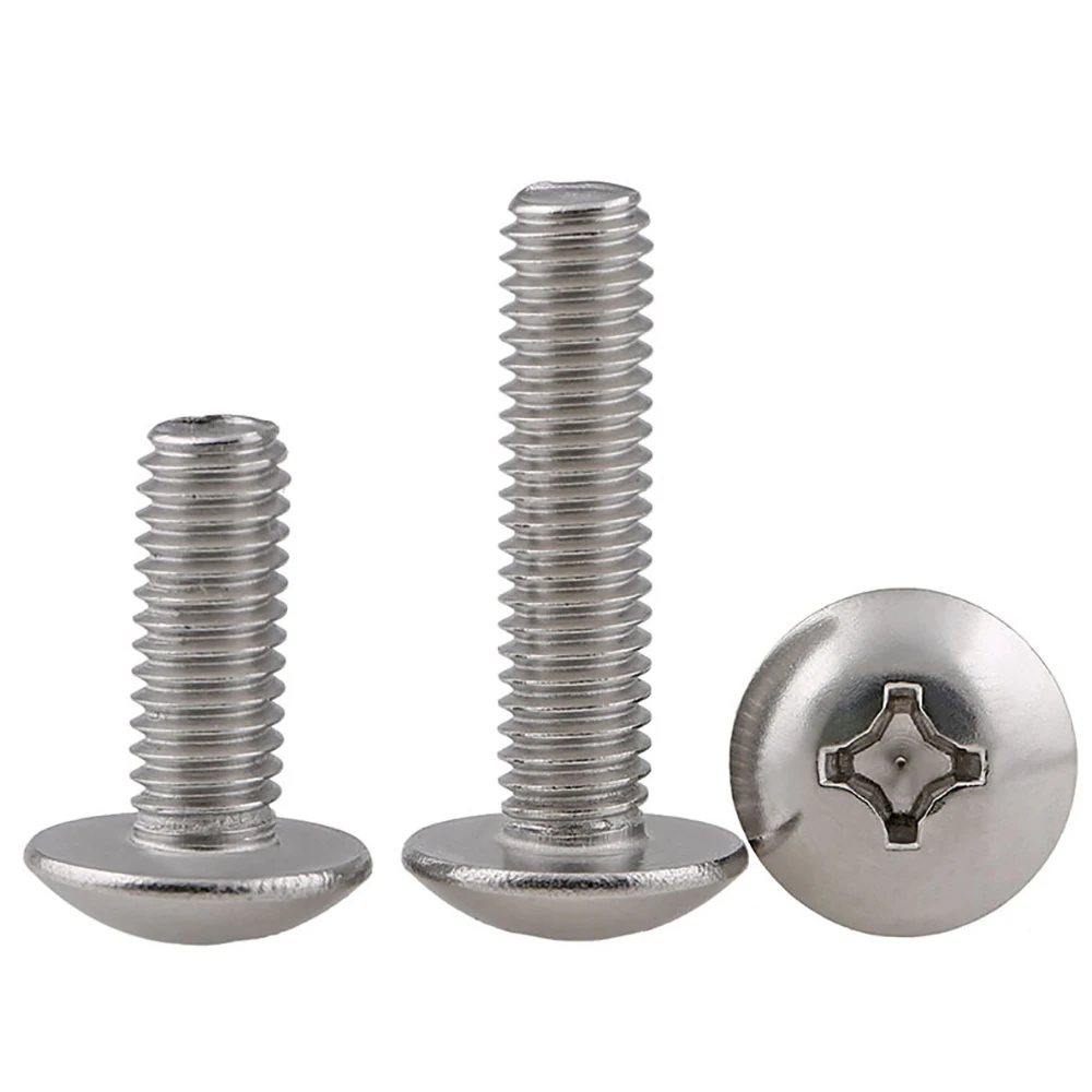 

UNC UNF 2#-12# SUS304 Phillips Truss Head Screws Cross Recessed Large Pan Head Machine Bolts