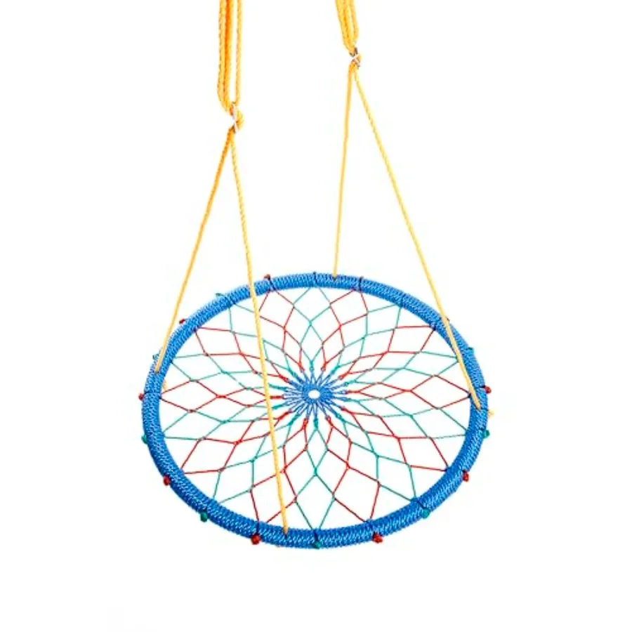 

Dreamcatcher Swing 38" Hand-Woven Outdoor Swing for and Adults