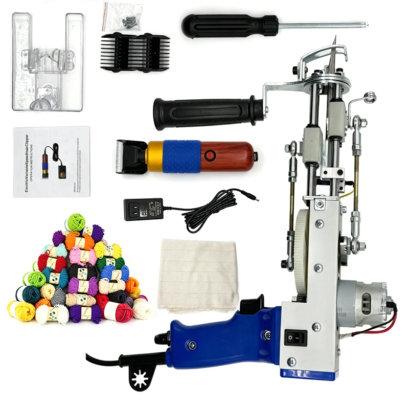 Electric Carpet Tufting g un Handheld Rug Making g un Kit with All Accessories for DIY Rug Embroidery Art Craft