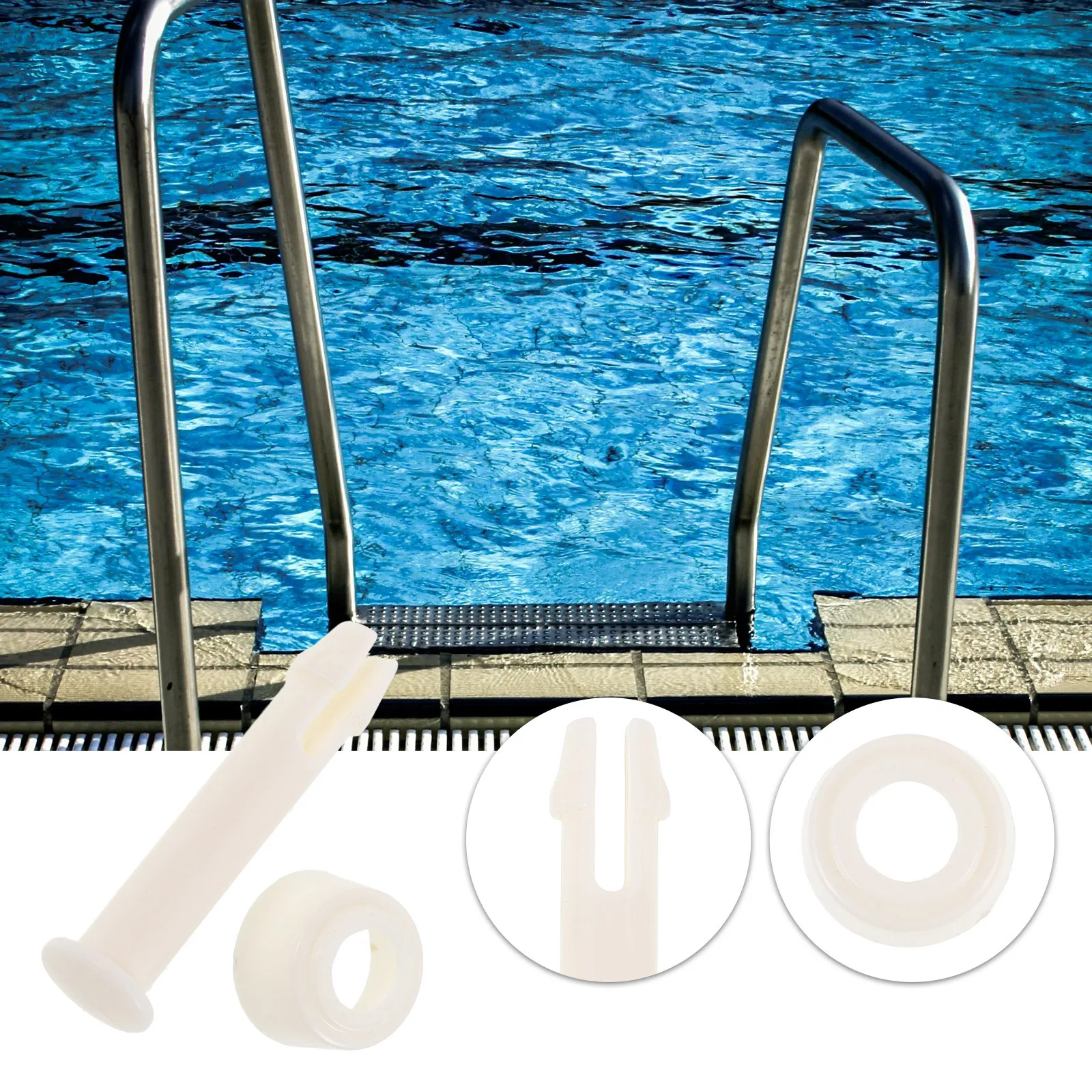 

12Pcs Pool Skimmer Locking Pin Replacement ABS Lock for Swimming Pool Brush Pole Leaf Rake Cleaning Tool Attachment