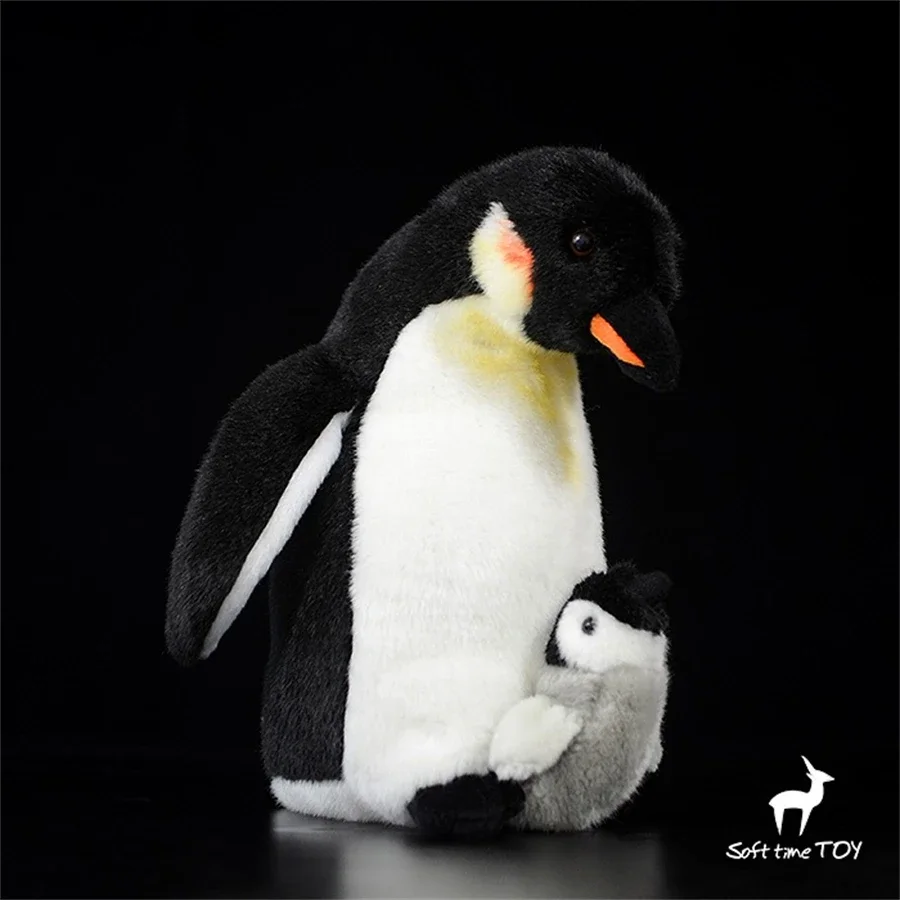 Emperor Penguin Plush Toy High Fidelity Penguin Family Plushie Penguin Peluche Lifelike Stuffed Animals Simulation Doll Toys Kid