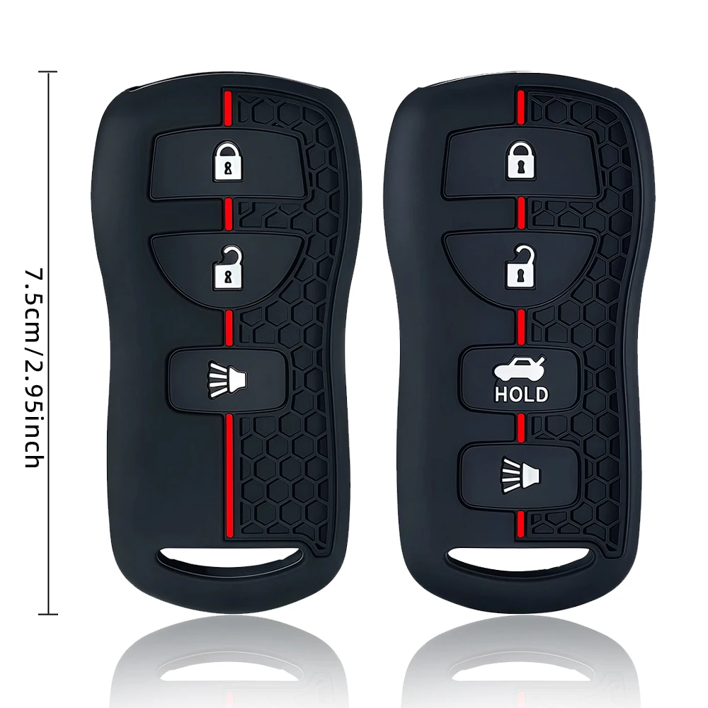 حافظة غطاء مفتاح السيارة من السيليكون لنيسان تيدا سنترا X-trail T30 ألتيما فرونتير أرمادا ماكسيما لإنفينيتي QX56 JA60 FX35 FX 35