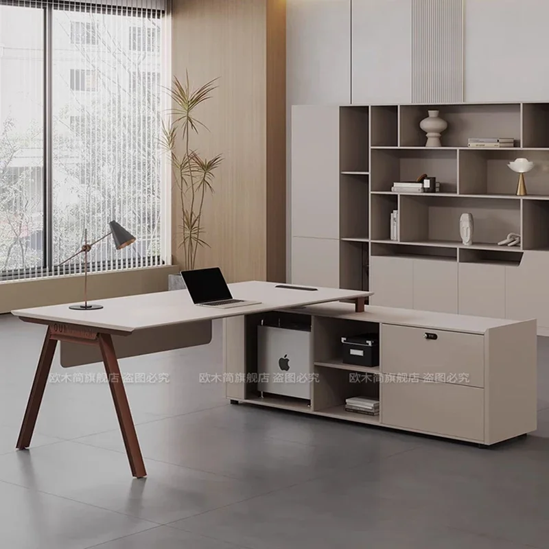 

Reception Desk Simple Table Office Executive Supplies Accessories Study Computer Writing Organizer Gaming Furniture