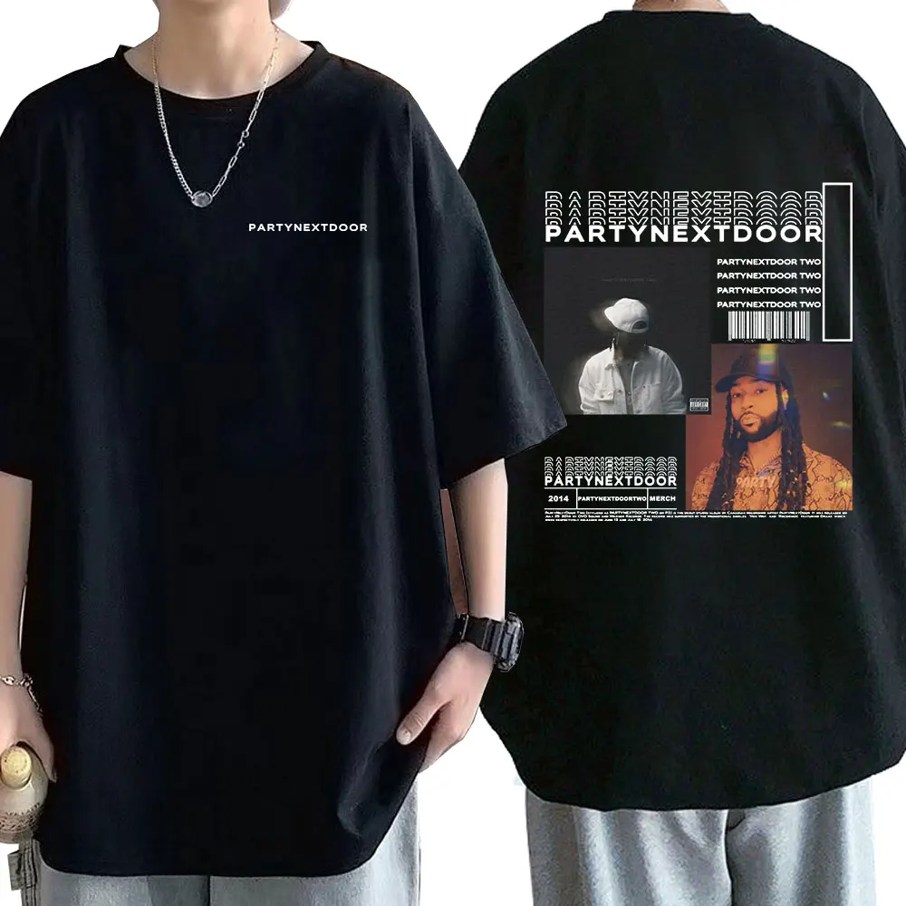 Rapper Partynextdoor Partynextdoor Two Album Graphic T-shirt Hip Hop Vintage T-shirts Men's Women Oversized Tee Shirt Streetwear