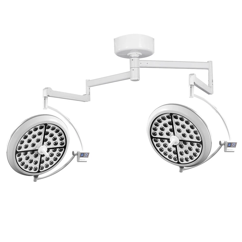 2026 Hospital Quality Glint Ceiling Double Head Operation Shadowless Lamp Led . For Sale