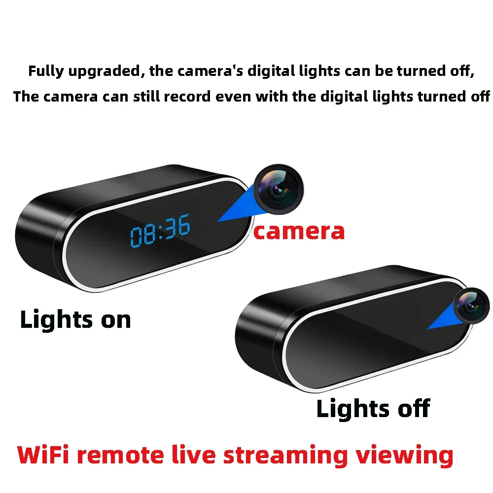 HD4K, New Wi Fi Mini Clock Camera, Upgraded Remote Viewing, Sports Detection, Infrared Night Vision, Home HD Camera gallery 1