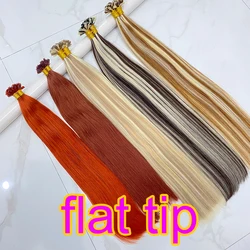350 Flat Tip Extensions 100%Human Hair Flat Tip Hair Extensions Flat Tip Virgin Real Human Hair Extensions