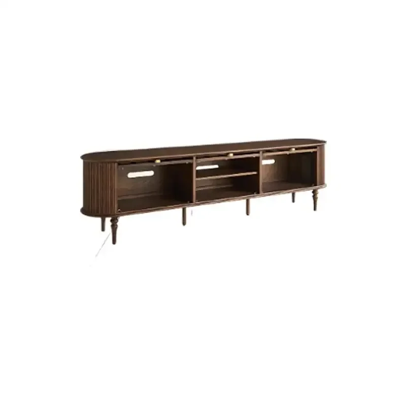 

*FG44French retro solid wood TV cabinet, living room home high-end storage and storage integrated cabinet