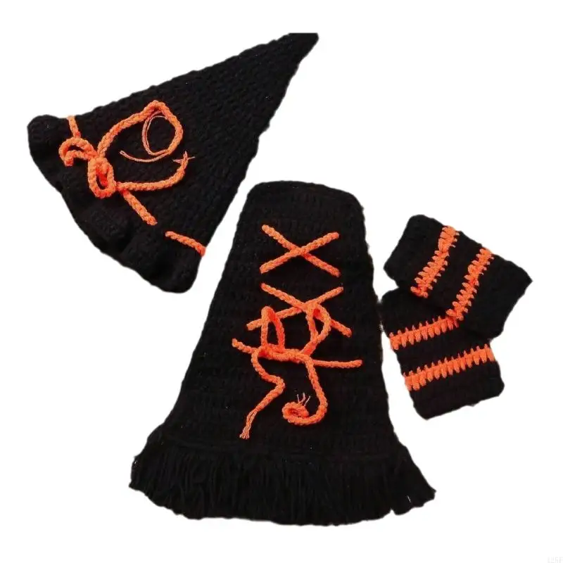 

Детский хэллоуин Фотография реквизита ведьма для новых родителей и фотографов 425f