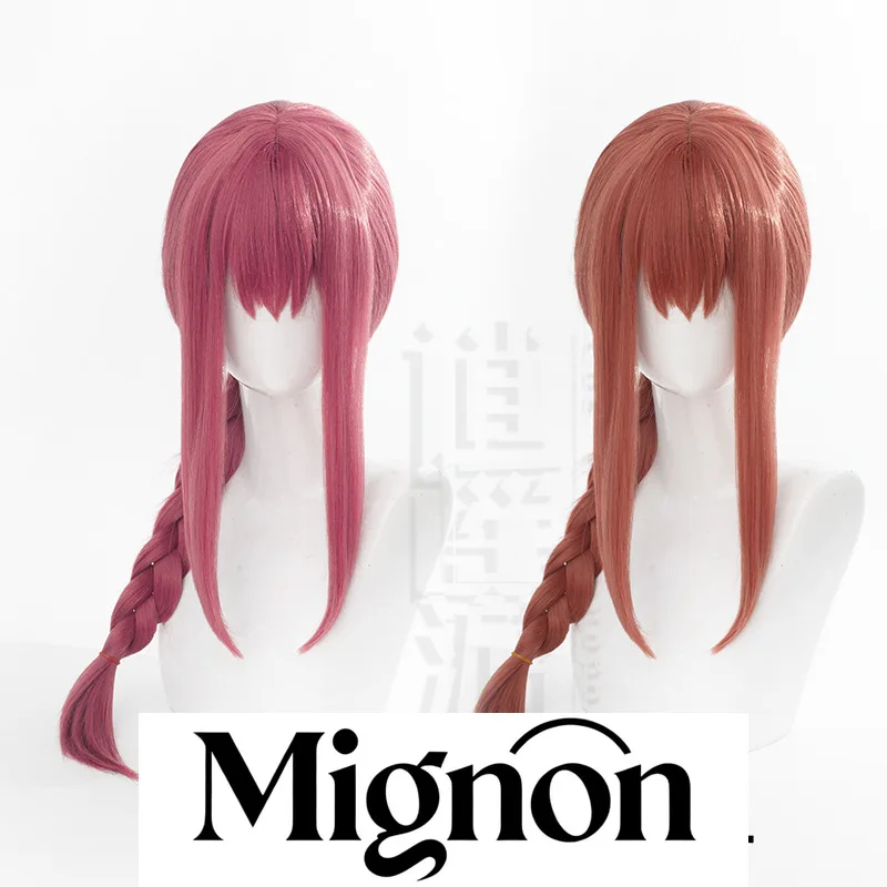 

Chainsaw Man Makima Cosplay Wig Pink Braided Long Hair Halloween Gift