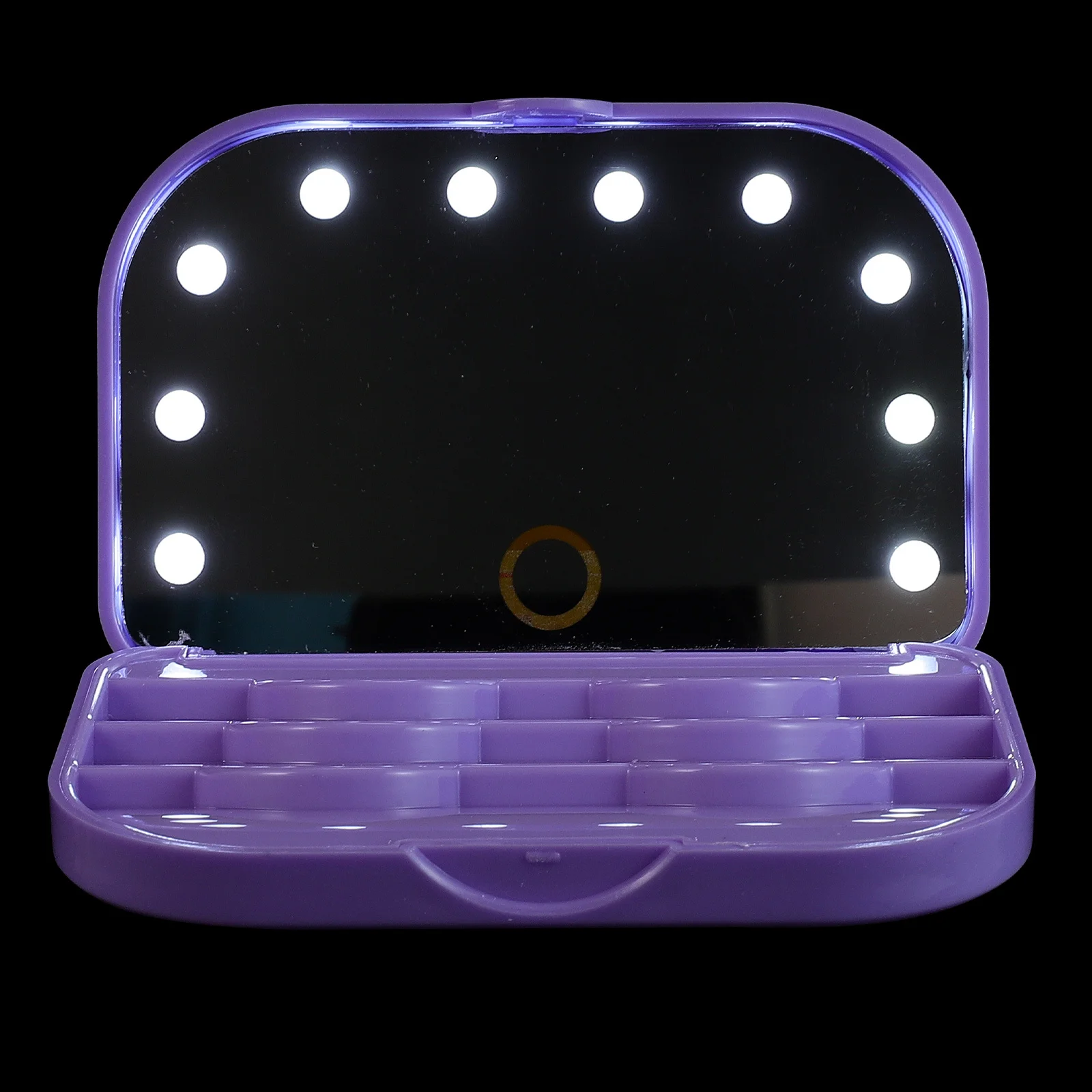 Led-lichtbak Valse opbergdoos Organisator Compact reisformaat Draagbare container Lege wimperverpakking Opslag