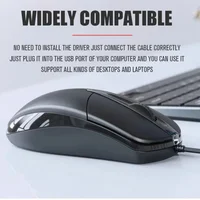 Mouse USB Optical Wired Mouse Laptop Home Office Anti Slip Roller 3D 1200DPI Game Mause Computer Accessories for PC Desktop 4
