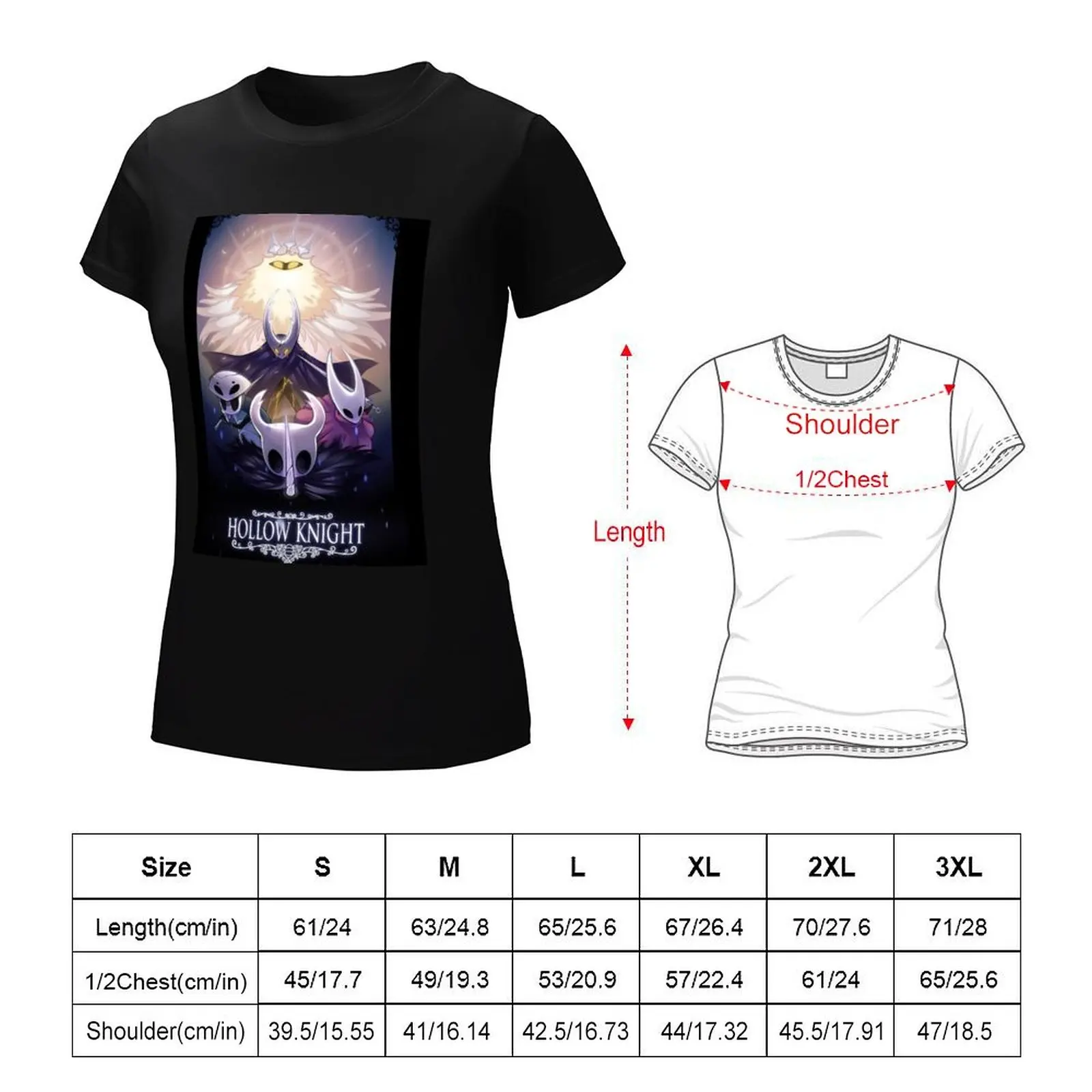 Hollow Knight T-Shirt Atasan musim panas wanita pakaian lucu untuk wanita