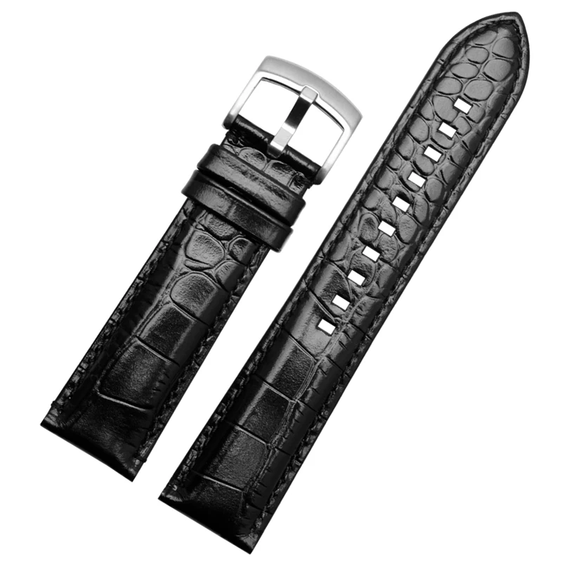 Genuine Leather Watch Strap for Armani Ar2432 Ar2433 Ar2447 Men Women Waterproof Sweatproof Watchband Accessories 22mm Wristband