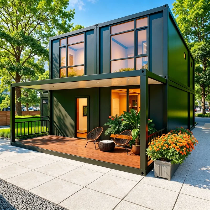 Container Home Site Foldable Dormitory Household Style Construction Dormitory Warm Layout Ease Staff Field Living Fatigue